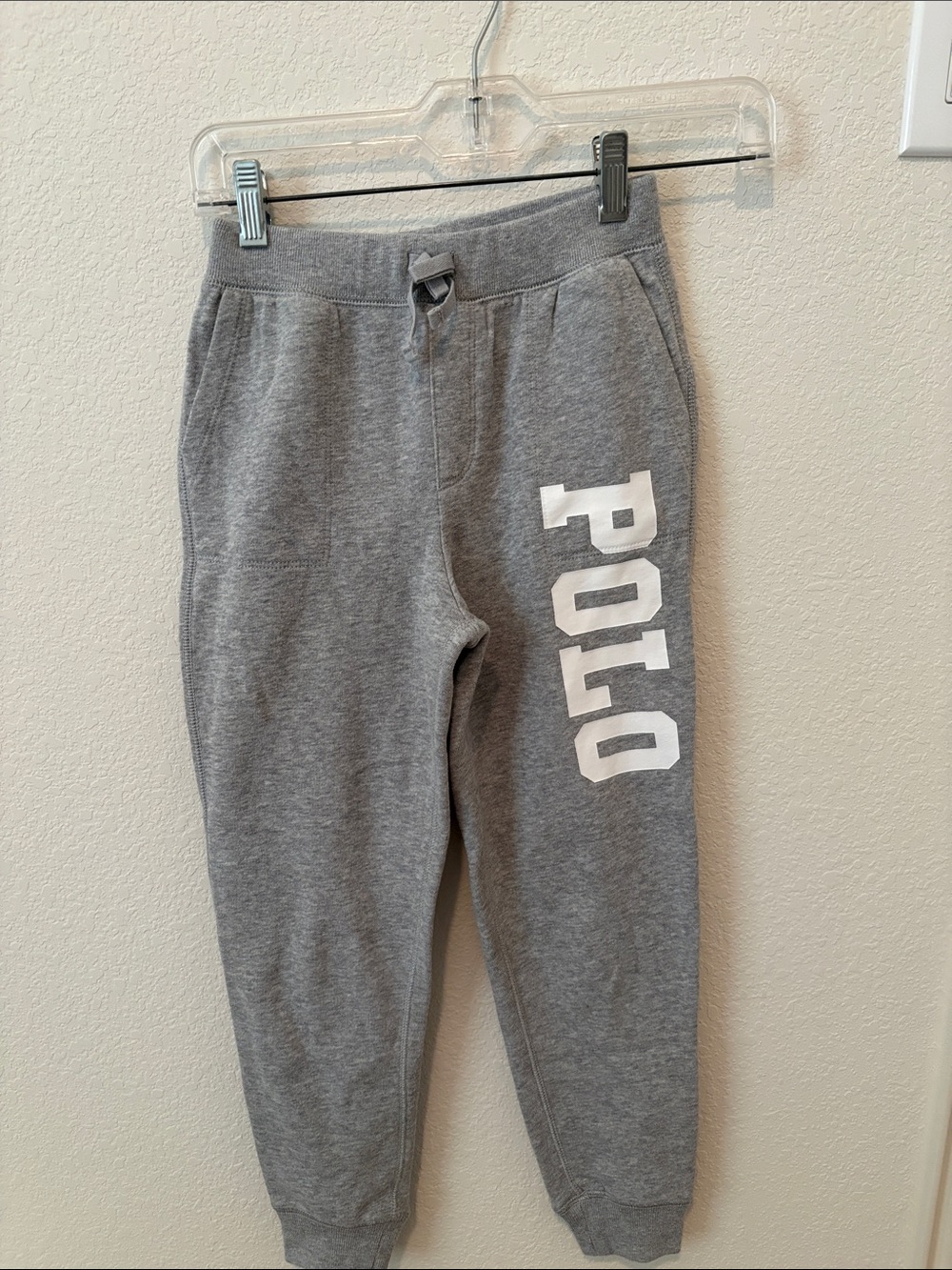 Polo by Ralph Lauren Gray Jogger Sweatpants with White Logo